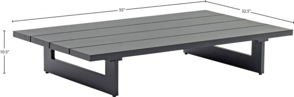 Maldives Aluminum Outdoor Patio Coffee Table