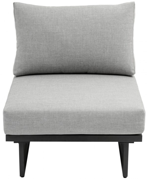 Maldives Water Resistant Fabric Upholstered Outdoor Patio Modular Armless Chair