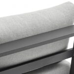 Maldives Water Resistant Fabric Upholstered Outdoor Patio Modular Armless Chair