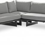 Maldives 102" Water Resistant Fabric Upholstered Outdoor Patio Modular Sectional