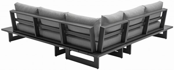 Maldives 102" Water Resistant Fabric Upholstered Outdoor Patio Modular Sectional