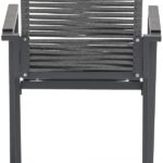 Maldives Mesh And Rope Fabric Outdoor Patio Dining Arm Chair