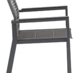 Maldives Mesh And Rope Fabric Outdoor Patio Dining Arm Chair