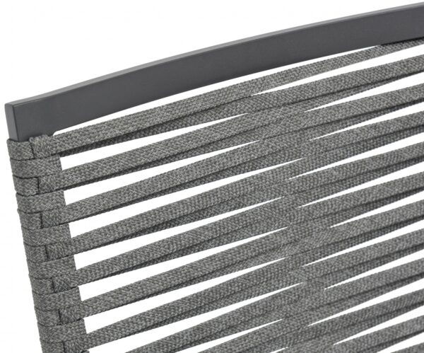 Maldives Mesh And Rope Fabric Outdoor Patio Dining Arm Chair