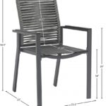 Maldives Mesh And Rope Fabric Outdoor Patio Dining Arm Chair