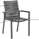 Maldives Mesh And Rope Fabric Outdoor Patio Dining Arm Chair
