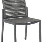 Maldives Mesh And Rope Fabric Outdoor Patio Dining Side Chair