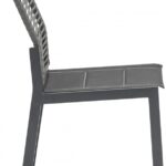 Maldives Mesh And Rope Fabric Outdoor Patio Dining Side Chair