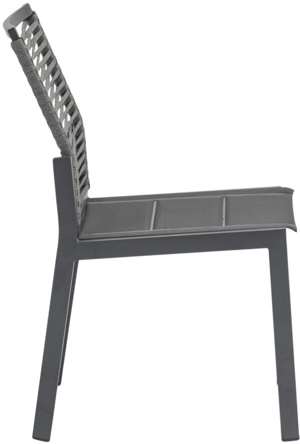 Maldives Mesh And Rope Fabric Outdoor Patio Dining Side Chair