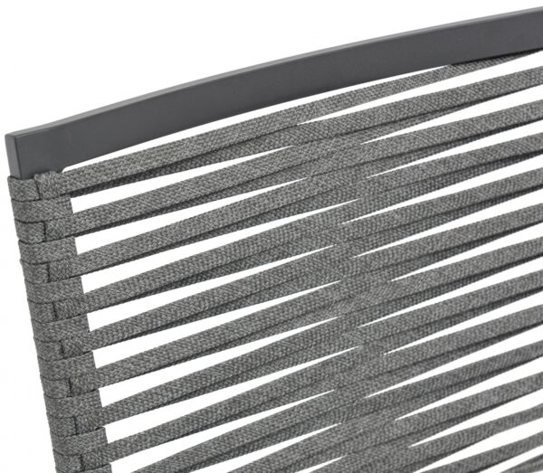 Maldives Mesh And Rope Fabric Outdoor Patio Dining Side Chair