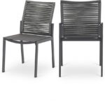 Maldives Mesh And Rope Fabric Outdoor Patio Dining Side Chair