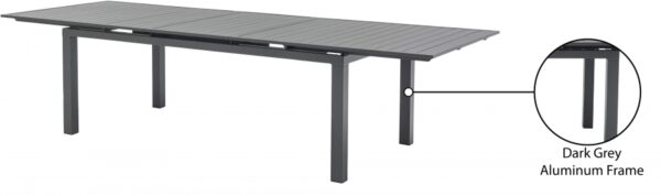 Maldives 95.5" - 119" Aluminum Extendable Outdoor Patio Dining Table