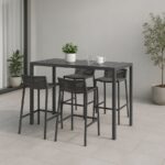 Maldives Mesh And Rope Fabric Outdoor Patio Bar Stool