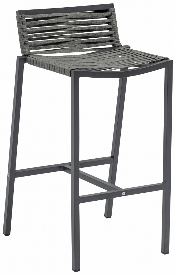 Maldives Mesh And Rope Fabric Outdoor Patio Bar Stool