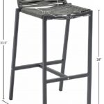 Maldives Mesh And Rope Fabric Outdoor Patio Bar Stool