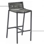 Maldives Mesh And Rope Fabric Outdoor Patio Bar Stool