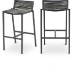 Maldives Mesh And Rope Fabric Outdoor Patio Bar Stool