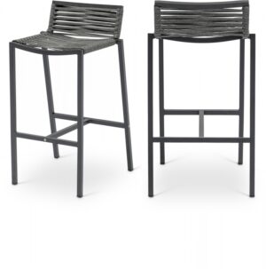 Maldives Mesh And Rope Fabric Outdoor Patio Bar Stool