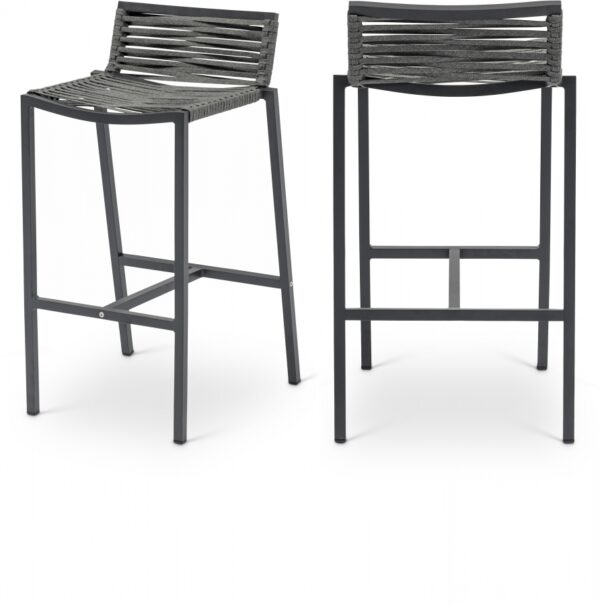Maldives Mesh And Rope Fabric Outdoor Patio Bar Stool