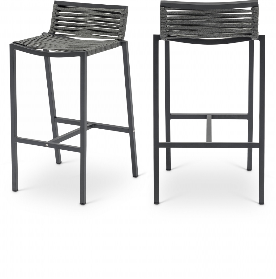 Maldives Mesh And Rope Fabric Outdoor Patio Bar Stool