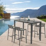 Maldives Mesh And Rope Fabric Outdoor Patio Bar Stool