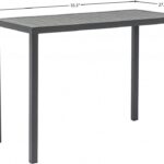 Maldives Aluminum Outdoor Patio Rectangle Bar Table