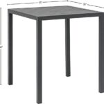 Maldives Aluminum Outdoor Patio Square Bar Table