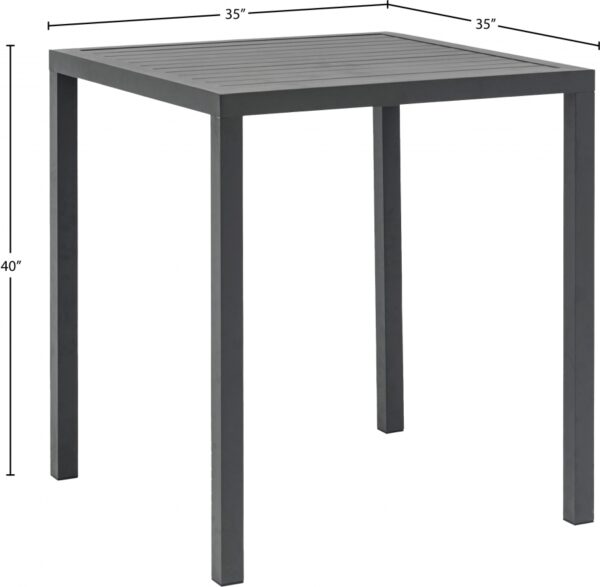 Maldives Aluminum Outdoor Patio Square Bar Table