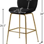 Paris Velvet Upholstered Counter Stool