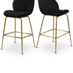 Paris Velvet Upholstered Counter Stool
