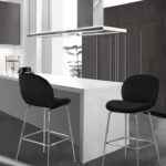 Paris Velvet Upholstered Counter Stool