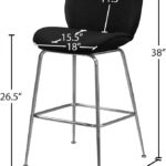 Paris Velvet Upholstered Counter Stool
