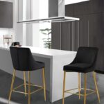 Karina Velvet Upholstered Counter Stool