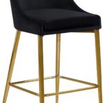 Karina Velvet Upholstered Counter Stool