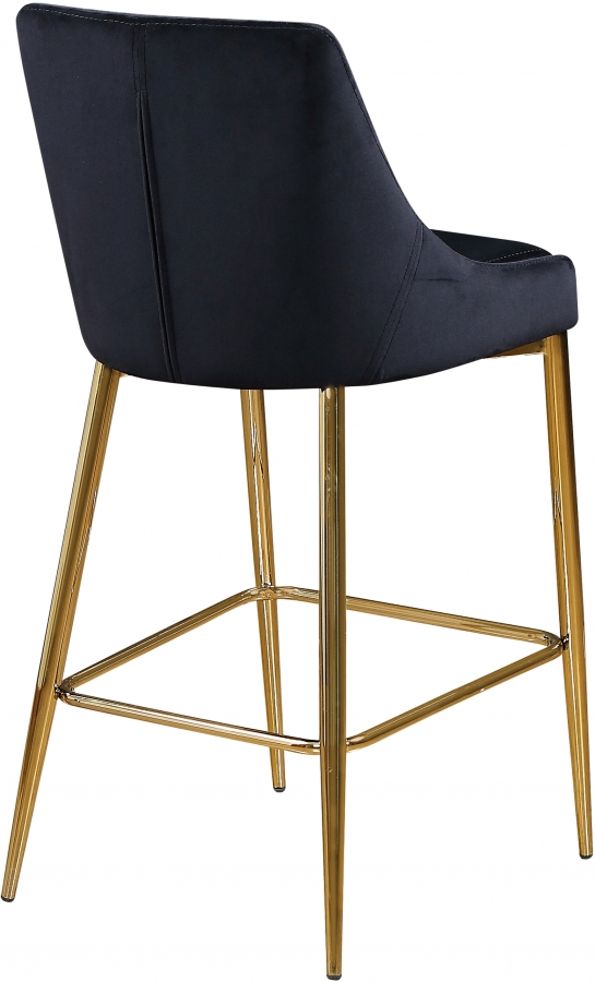 Karina Velvet Upholstered Counter Stool