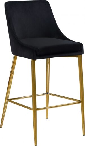 Karina Velvet Upholstered Counter Stool