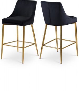Karina Velvet Upholstered Counter Stool