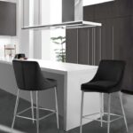 Karina Velvet Upholstered Counter Stool