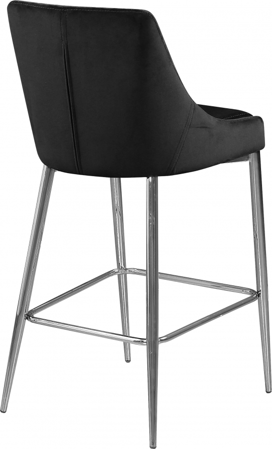 Karina Velvet Upholstered Counter Stool