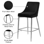 Karina Velvet Upholstered Counter Stool