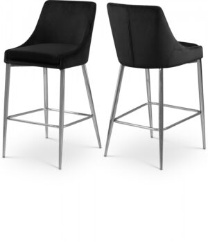 Karina Velvet Upholstered Counter Stool