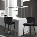 Kelly Velvet Upholstered Counter Stool