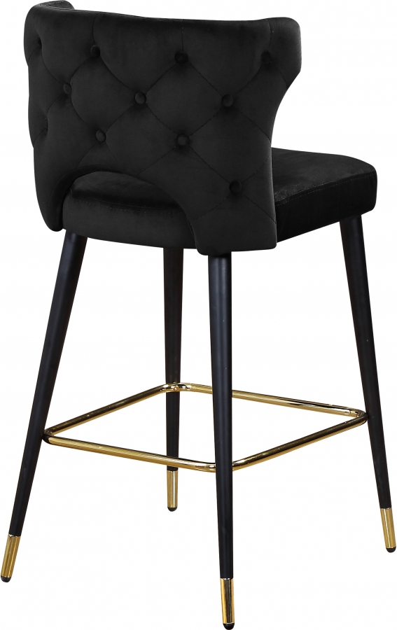Kelly Velvet Upholstered Counter Stool