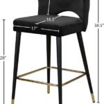 Kelly Velvet Upholstered Counter Stool