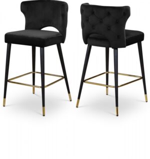 Kelly Velvet Upholstered Counter Stool