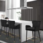 Luxe Velvet Upholstered Counter Stool