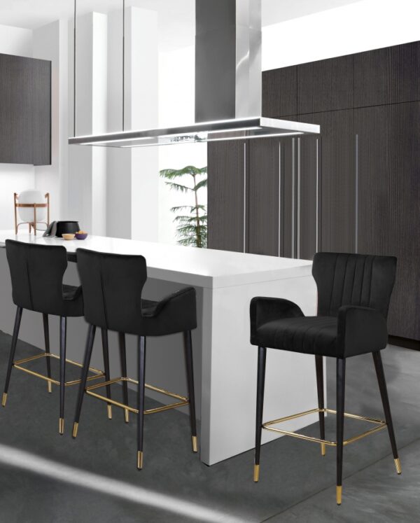 Luxe Velvet Upholstered Counter Stool