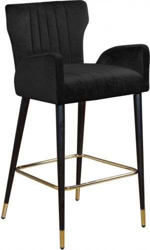 Luxe Velvet Upholstered Counter Stool