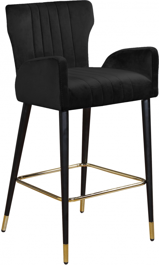 Luxe Velvet Upholstered Counter Stool