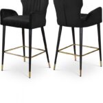 Luxe Velvet Upholstered Counter Stool
